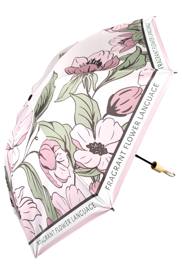 Pink Petal Whirl Umbrella