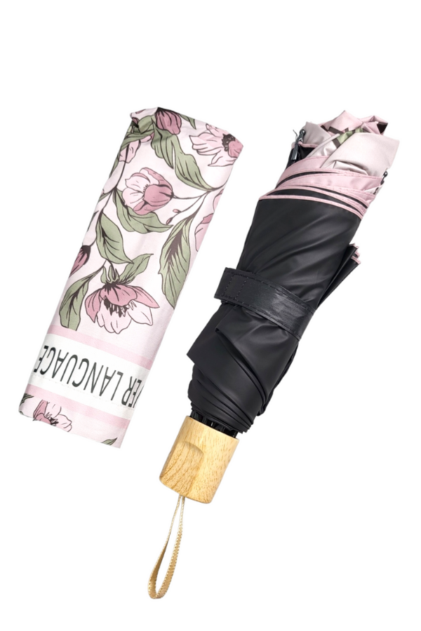 Pink Petal Whirl Umbrella