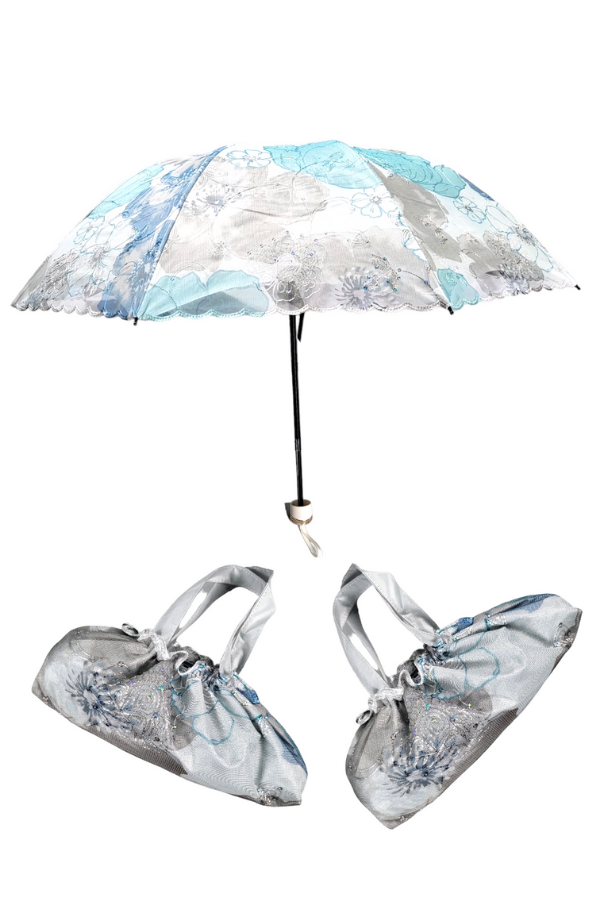 Blue Daisy Umbrella