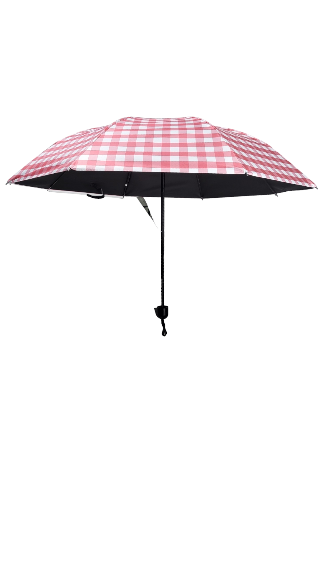 Pink Checkered Umbrella