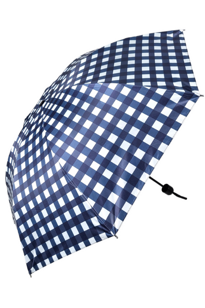 Blue Checkered Umbrella