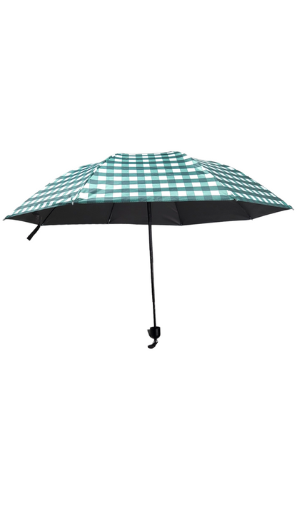 Green Checkered Umbrella