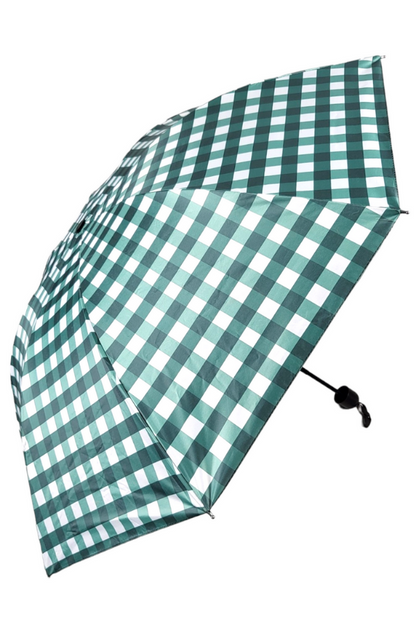 Green Checkered Umbrella