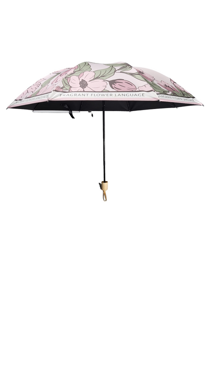 Pink Petal Whirl Umbrella