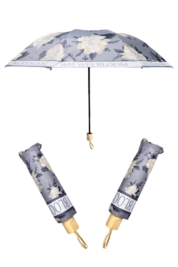 Blue Petal Whirl Umbrella