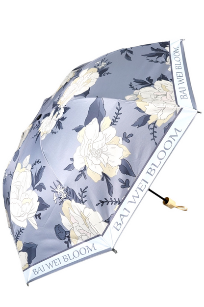 Blue Petal Whirl Umbrella