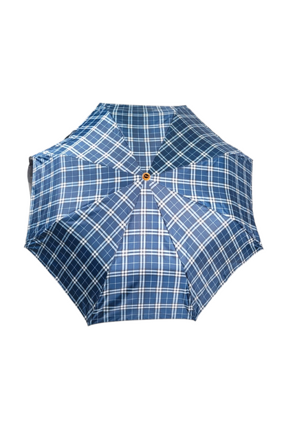 Blue Checkered Umbrella