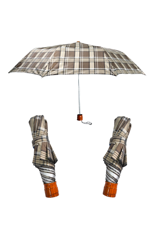 Blue Checkered Umbrella