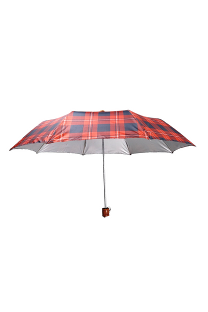 Blue Checkered Umbrella